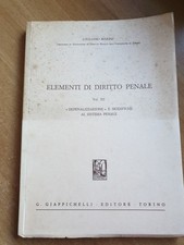 Elementi diritto penale usato  San Lorenzo Nuovo