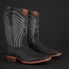 BOTAS MASCULINAS COM ESTAMPA DE RODEIO PITHON VAQUERAS IMITAÇÃO RANCHO OCIDENTAL COURO PREMIUM, usado comprar usado  Enviando para Brazil