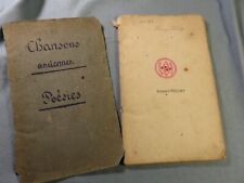 Carnet manuscrit chanson d'occasion  Saverdun