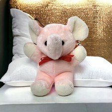 Pelúcia estilo carnaval vintage Goffa International elefante rosa bicho de pelúcia, usado comprar usado  Enviando para Brazil