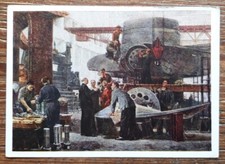 Cartão postal de arte soviética 1952 - Leningrado - para grandes canteiros de obras do comunismo comprar usado  Enviando para Brazil