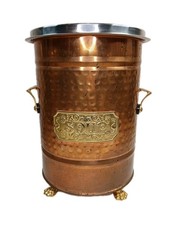 Fornos de cozimento vitorianos aquecedor de sopa chaleira cobre latão EUA vintage sem capa LEIA comprar usado  Enviando para Brazil