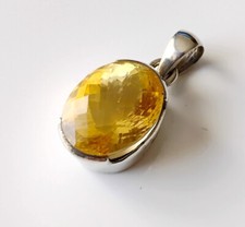 Pendentif citrine argent d'occasion  Digne-les-Bains