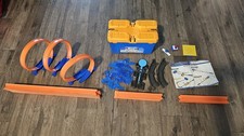 Usado, Construtor de pista Hot Wheels, com pista extra e loops comprar usado  Enviando para Brazil