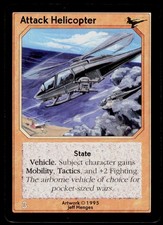 Helicóptero de ataque Jegg Menges ShadowFist 1995 cartão comercial TC comprar usado  Enviando para Brazil