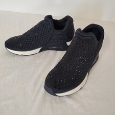 Tênis Feminino Gunmetal Preto Strass Brilhante Slip On Branco 7.5 comprar usado  Enviando para Brazil