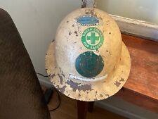 Capacete de segurança vintage barco elétrico fibra metal chapéu rígido aba completa - Branco comprar usado  Enviando para Brazil