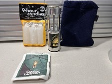 Lanterna de vela leve vintage REI alumínio e refis + bolsa de transporte comprar usado  Enviando para Brazil