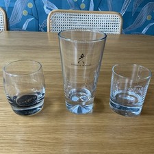 Whisky glasses black for sale  SIDCUP
