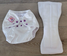 Inserção sem fraldas de pano branco feita à mão lavável - Tecido feito nos EUA tamanho G NOVO comprar usado  Enviando para Brazil