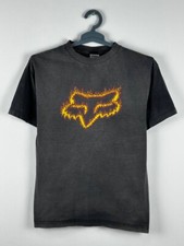 Camiseta Vintage Anos 2000 Fox Racing Motocross Y2k Cinza Tamanho M, usado comprar usado  Enviando para Brazil