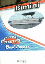10441-WA  New White Heavy Duty Bimini Top With Storage Boot 61"-67", 3 OR 4 BOW, usado comprar usado  Enviando para Brazil