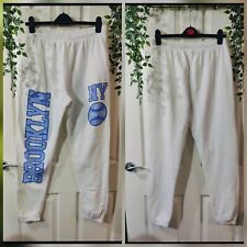 Boohoo white joggers for sale  MELTON MOWBRAY