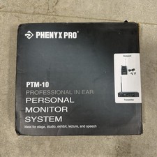 Sistema de monitor intra-auricular Phenyx Pro PTM-10 preto UHF estéreo sem fio comprar usado  Enviando para Brazil