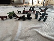 Lote de 9 peças vintage de brinquedos de ferro fundido comprar usado  Enviando para Brazil