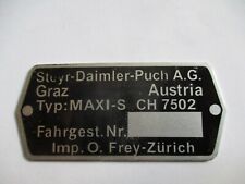 Typenschild puch schild gebraucht kaufen  Deutschland