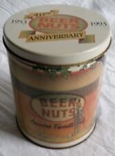 Contenedor de almacenamiento Beer Nuts Tin Can 40 aniversario 1953 a 1993 segunda mano  Embacar hacia Argentina