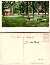 Cartão postal Barber Park Shelburne Falls árvores cabines bancos comprar usado  Enviando para Brazil