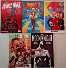 Lote de livros Marvel - Cavaleiro da Lua, Homem de Ferro, Homem-Formiga, Feiticeiro e Demolidor comprar usado  Enviando para Brazil