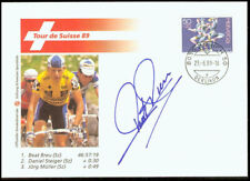 Suíça 1989, Ciclismo Esportivo Bicicleta, Beat Breu Capa Autografada comprar usado  Enviando para Brazil