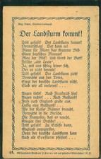 Landsturm kommt liedkarte gebraucht kaufen  Bärenstein, Königswalde