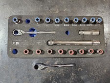 Usado, CONJUNTO DE SOQUETE ELIMINADOR Armstrong 1/4" conjunto métrico e soquete 21 peças sem estojo... comprar usado  Enviando para Brazil