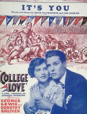 Filme de futebol americano It's You partituras faculdade amor George Lewis Dorothy Gulliver comprar usado  Enviando para Brazil