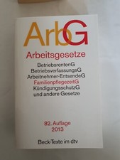 Arbg arbeitsgesetze beck gebraucht kaufen  Hoya
