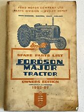 Lista de peças de reposição para tratores Fordson Major 1952 a 1957 livro Ford Motor Company, usado comprar usado  Enviando para Brazil