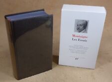 Pleiade montaigne essais d'occasion  Beaurieux