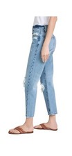 Jeans jeans FRAME Le Original 29" cintura alta desgastado rasgado botão mosca comprar usado  Enviando para Brazil