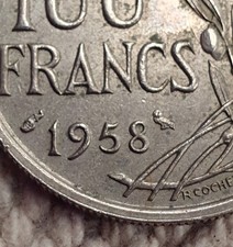 100 francs 1958 d'occasion  Albens