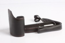 Lederhalbtasche schwarz riemen gebraucht kaufen  München