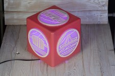 Lâmpada RGB tira LED RGB luz noturna vermelha Dnepropetrovsk Dnepr cubo decorativo Ucrânia URSS, usado comprar usado  Enviando para Brazil