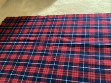 Tartan wool fabric for sale  BUCKLEY