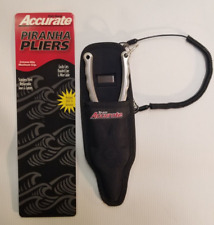 Alicate de pesca de alumínio Accurate Piranha APL-7 7", prata, bainha, cordão, EUA comprar usado  Enviando para Brazil
