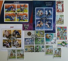 Colección de estampillas de artes marciales - 25 y 50 estampillas diferentes  segunda mano  Embacar hacia Mexico