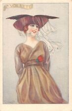 CPA ILLUSTRATEUR / S.BOMPARD / FEMME / LA VOILETTE / verso N°931-6, usado comprar usado  Enviando para Brazil