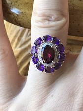 Natural garnet amethyst for sale  Ladysmith