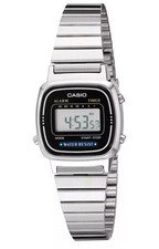 Relógio digital Casio Vintage LA670WA-1 LA670WA LA670 feminino pulseira de prata 25mm comprar usado  Enviando para Brazil