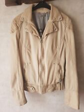 Lederjacke damen creme gebraucht kaufen  Ochtendung
