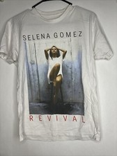 Camiseta Feminina 2016 Selena Gomez REVIVAL Tour Manga Curta Tamanho P Branca comprar usado Camiseta Feminina 2016 Selena Gomez REVIVAL Tour Manga Curta Tamanho P Branca comprar usado  Enviando para Brazil