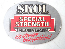 Vintage SKOL - Lager 5 de 15 Força Especial... Cat No' 123 Tapete de Cerveja/Coaster comprar usado  Enviando para Brazil