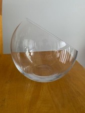 Caixa e barril de vidro tigela inclinável plantador transparente prato de doces feito à mão Polônia médio comprar usado  Enviando para Brazil
