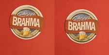 Chopp Brahma rund weiße Schrift Brauerei Bierdeckel Bier comprar usado  Enviando para Brazil