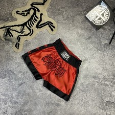 Shorts esportivos masculinos vintage Muai tailandês kickboxing vermelho tamanho G comprar usado  Enviando para Brazil