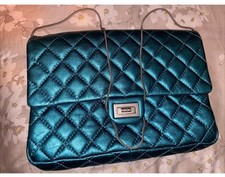 Chanel metallic teal for sale  EDGWARE