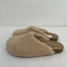 Chinelos femininos J.Crew Factory novo com etiquetas Sherpa tamanco tamanho: 11M, usado comprar usado  Enviando para Brazil