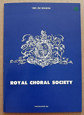 Programme royal choral d'occasion  Le Havre-