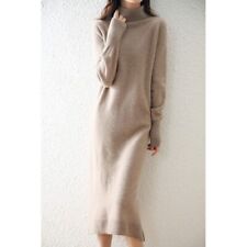 Vestido de Alta Moda Tejido Grueso Suéter Pullover Elegante Vestido para Mujer segunda mano  Embacar hacia Argentina